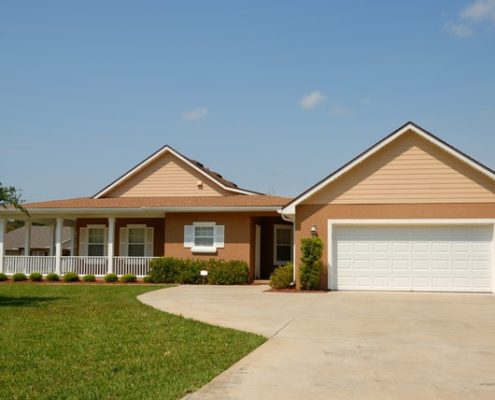 brown-house-render Brown rendered house
