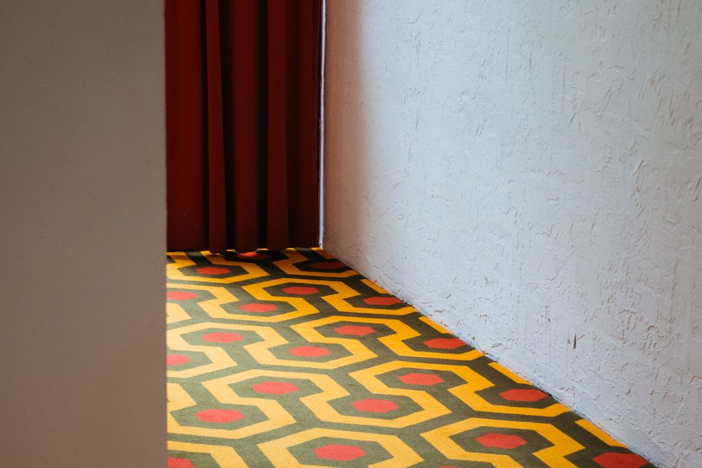 1970s colourful patterned carpet
