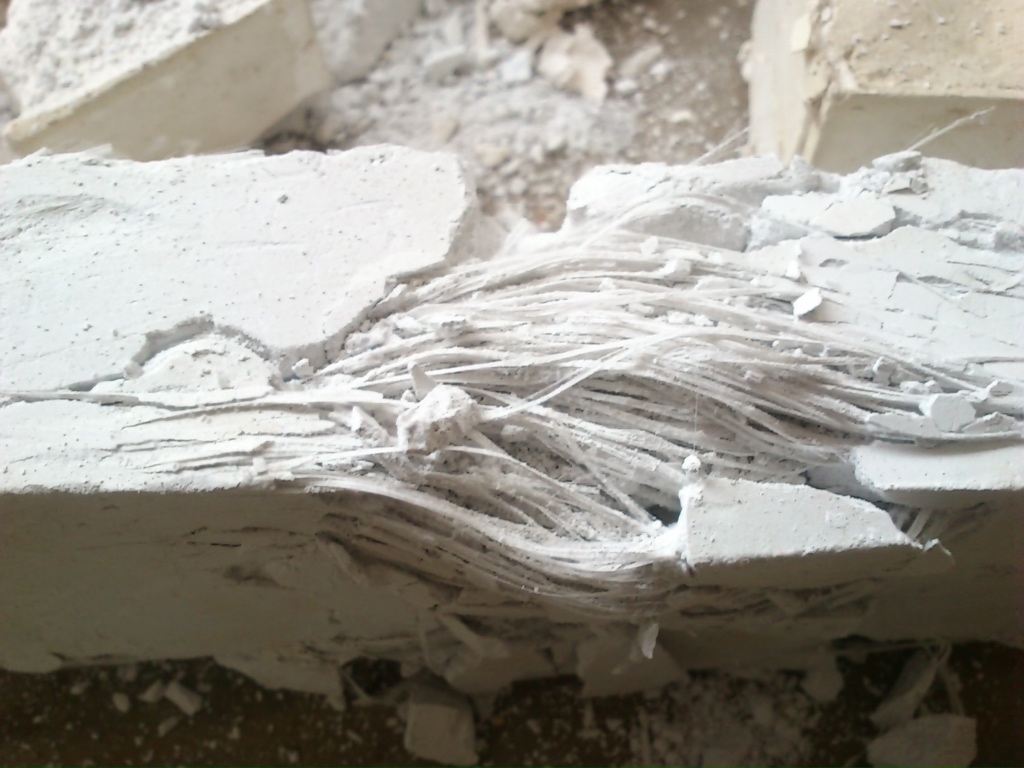 Gypsum plasterboard fibres